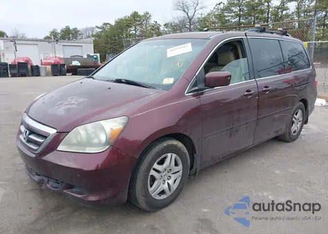 2007 Honda Odyssey Ex-L from USA, damaged, VIN 5FNRL38747B457312